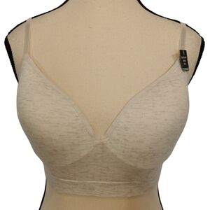 NWT Nautica Ivory Soft Jersey Bra - Sz 34C